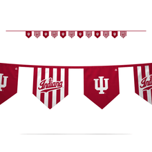 Charger l&#39;image dans la galerie, Indiana University Pennant Flags | 18&#39; of string with 12 flags | Candy Stripe | Banner Flags |Waterproof | Double sided | Durable | Recyclable
